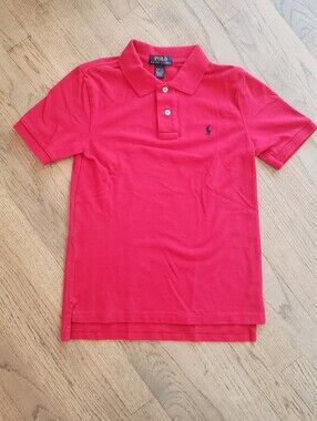Polo by Ralph Lauren Bright Red Short-Sleeve Polo Shirt Boys M (10-12)